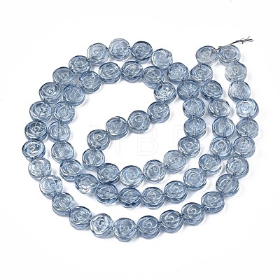Electroplate Glass Beads Strand EGLA-S188-19-A01-1