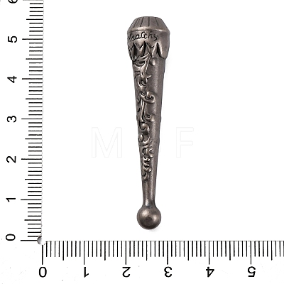 Alloy Cord End PALLOY-WH0022-03AS-1