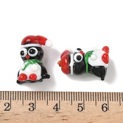 Christmas Handmade Lampwork Beads LAMP-D004-01-1