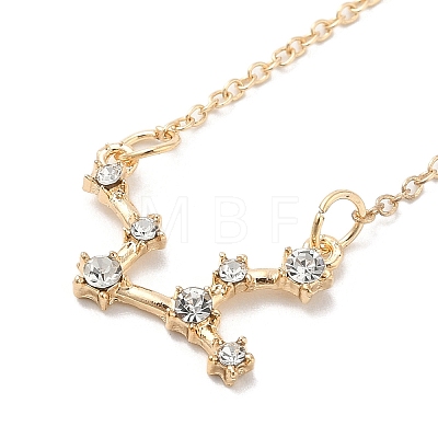 3Pcs Alloy Rhinestones Anklets AJEW-S083-01G-08-1