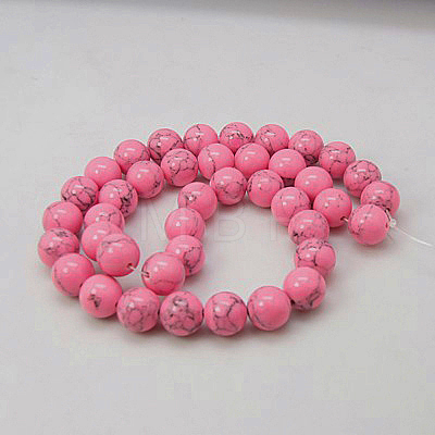 Synthetic Turquoise Beads Strands TURQ-H038-8mm-XXS08-1