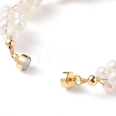 Vintage Natural Pearl Beads Bracelet BJEW-TA00035-1