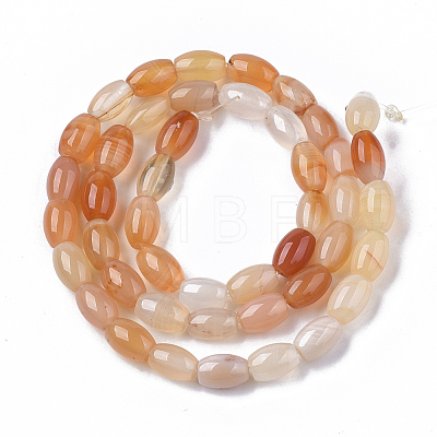 Natural Red Agate Beads Strands G-S364-052-1