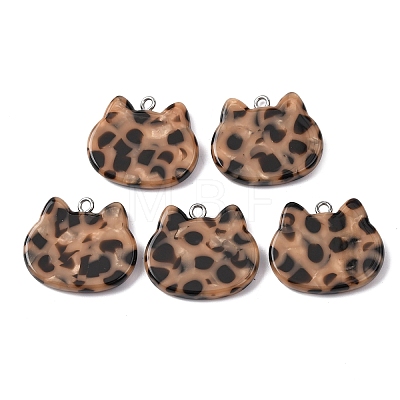 Opaque Cellulose Acetate(Resin) Pendants RESI-B042-02A-1