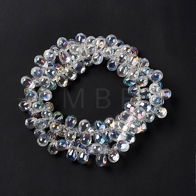 Electroplate Glass Beads Strands EGLA-L031-AB02-1