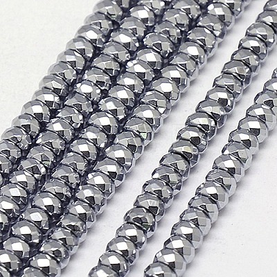 Electroplate Non-magnetic Synthetic Hematite Beads Strands G-J160-B-01-1
