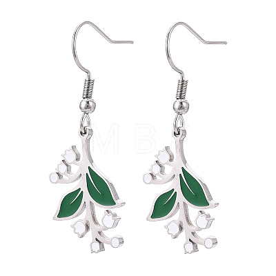 304 Stainless Steel Dangle Earrings EJEW-N064-03P-1