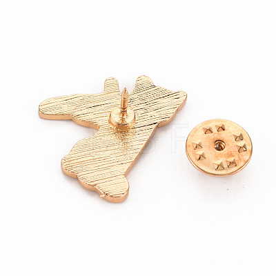 Alloy Enamel Brooches JEWB-S011-160-NR-1