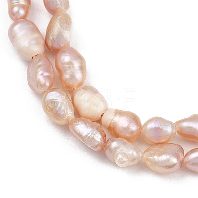 Natural Cultured Freshwater Pearl Beads Strands PEAR-P064-20H-02D-1