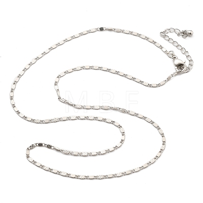 Brass Link Chain Necklaces for Women NJEW-D302-30P-1