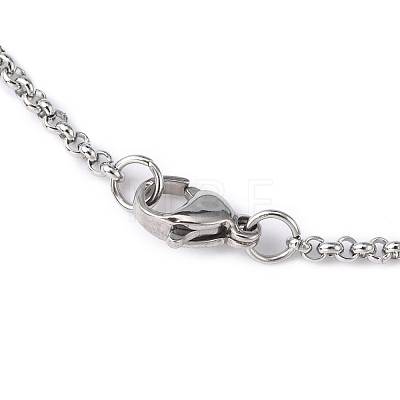 Rolo Chain Necklace for Men NJEW-F027-14-2mm-1