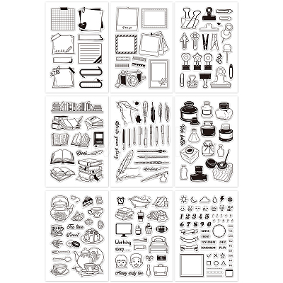 Acrylic Stamps DIY-GL0001-27-1