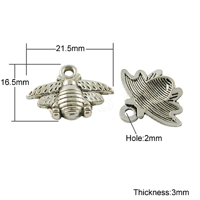 Tibetan Style Alloy Pendants TIBEP-S018-AS-FF-1