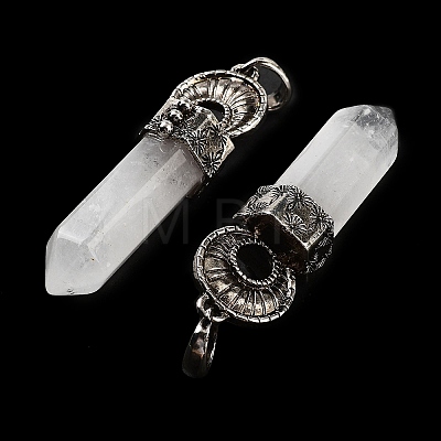 Natural Quartz Crystal Pointed Big Pendants G-Q163-02AS-05-1