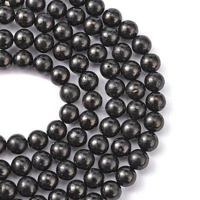 Natural Coal Quartz Beads Strands X-G-N141-6-1
