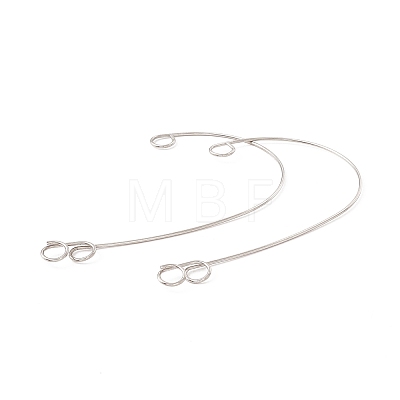 316 Stainless Steel Ear Cuff Findings X-STAS-H148-03P-1