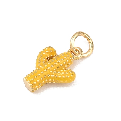 Brass Enamel Pendants KK-P339-22G-01-1