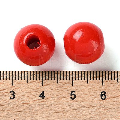 Printed Wood Beads WOOD-Z002-16A-1