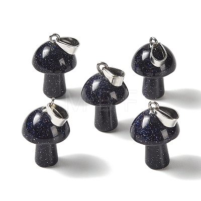 Synthetic Blue Goldstone Pendants GG-CBAA0EE-05P-23-1
