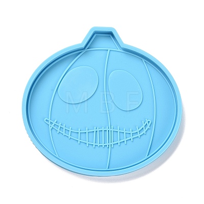 DIY Pumpkin Jack-O'-Lantern-shaped Coaster Silicone Molds DIY-D060-40-1