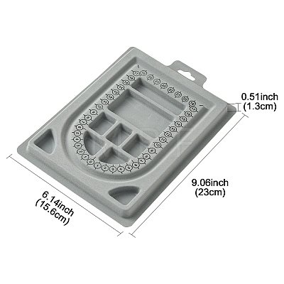Plastic Flocked Bead Design Boards ODIS-YW0001-02-1