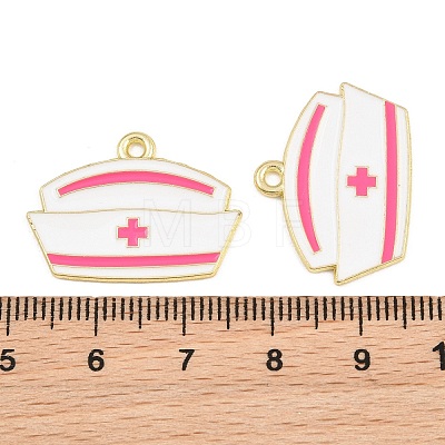 Medical Theme Alloy Enamel Pendants AL-CBA2919-03G-05B-1