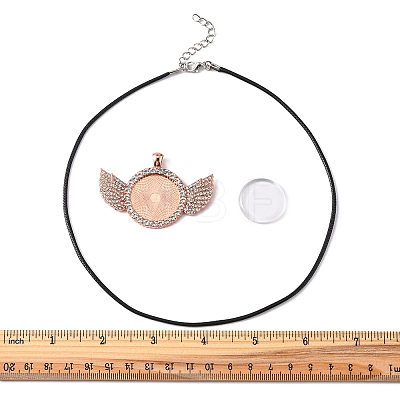 DIY Wing Pendant Necklace Making Kit DIY-FS0003-05-1