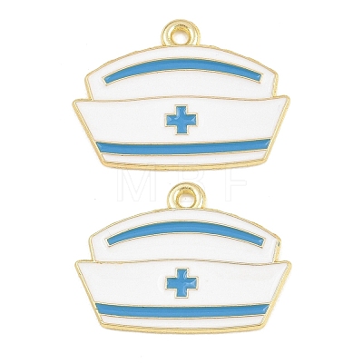 Medical Theme Alloy Enamel Pendants AL-CBA2919-03G-05A-1