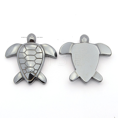Non-magnetic Synthetic Hematite Pendants G-N0050-08-1