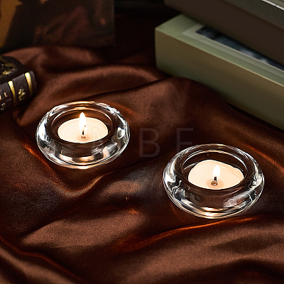2Pcs Glass Candle Cups AJEW-SC0004-47B-1
