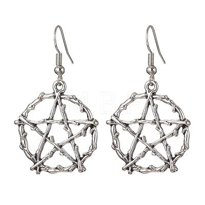 5 Pairs 5 Styles Alloy Dangle Earrings EJEW-JE05551-S-1