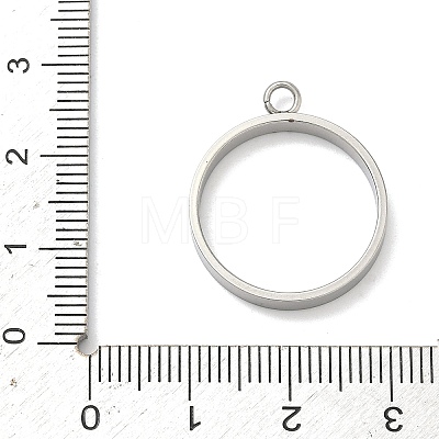 304 Stainless Steel Open Back Bezel Pendants STAS-B126-06D-P-1