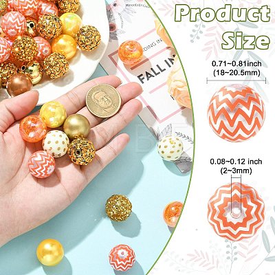 50Pcs 12 Styles Resin Rhinestone & Acrylic Beads Findings Kits DIY-CJ0003-31-1