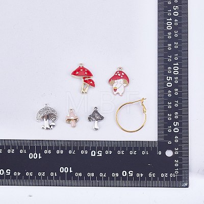 DIY Mushroom Earring Making Kit DIY-SZ0009-21-1