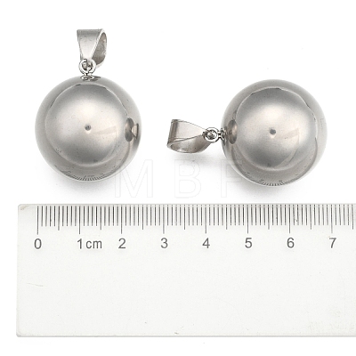 Fashionable 304 Stainless Steel Round Pendants STAS-R054-05-1