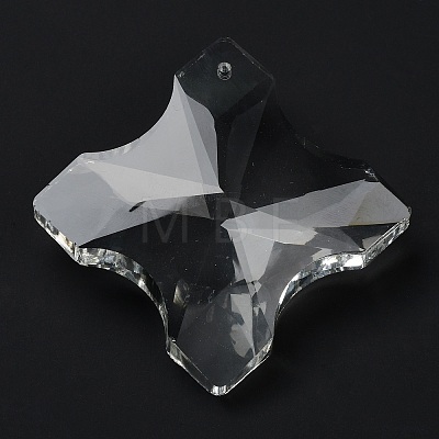 Transparent Glass Pendants GLAA-R223-02-1