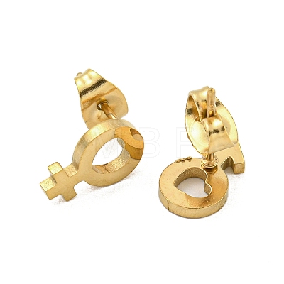 304 Stainless Steel Stud Earrings EJEW-G384-02B-1