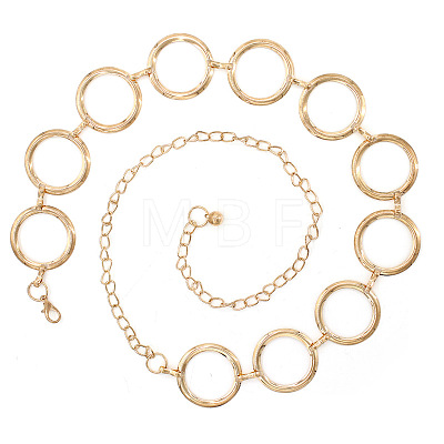 Alloy Ring Link Waist Chains for Women WGA6EEF-01-1