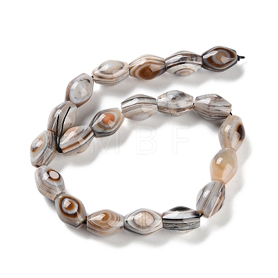 Natural Eye Agate Beads Strands G-NH0019-D03-03-1