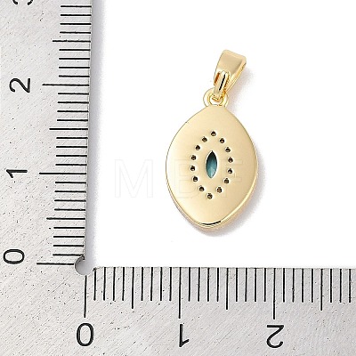 Brass Micro Pave Cubic Zirconia Pendants KK-Q030-03C-G-1