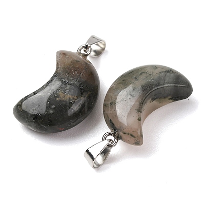 Natural African Bloodstone Pendants G-F820-02L-21-1