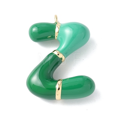 Brass Enamel Pendants KK-E093-03G-Z-02-1