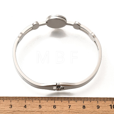 304 Stainless Steel Hinged Bangles for Women BJEW-F474-38P-1