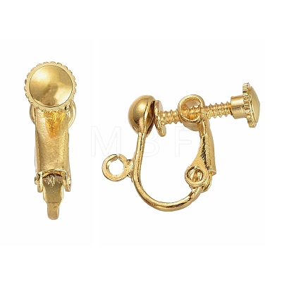 Brass Screw Clip Earring Converter EC143-NFG-1