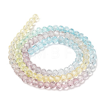 Transparent Painted Glass Beads Strands DGLA-A034-T1mm-A15-1