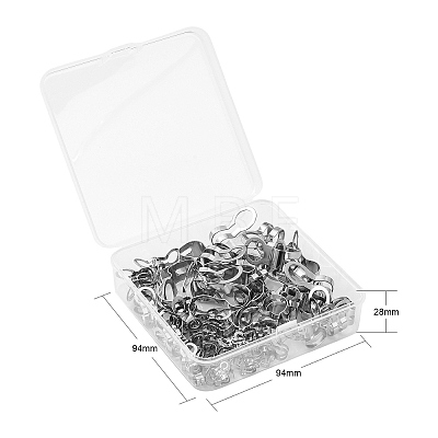 90Pcs 6 Styles 304 Stainless Steel Ball Chain Connectors STAS-CJ0002-11-1