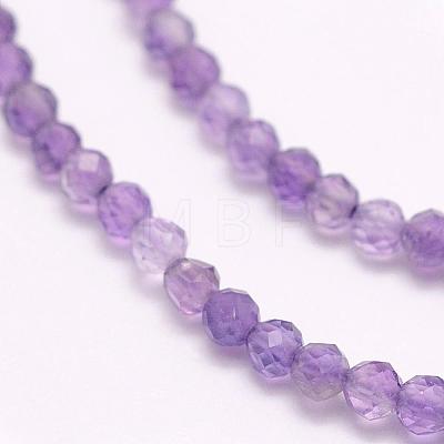 Natural Amethyst Beads Strands G-G663-17-3mm-1
