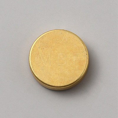 Flat Round Brass Button Covers Settings BUTT-WH0030-73A-1