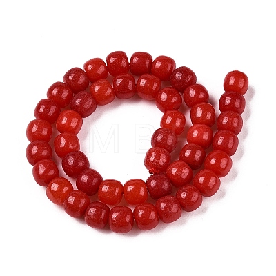 Dyed Natural White Jade Beads Strands G-T138-S15-1