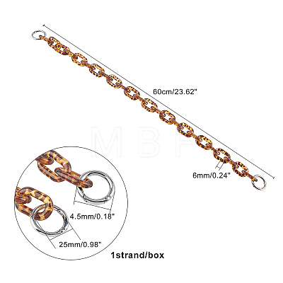 Acrylic Chain Short Thick Shoulder Strap FIND-PH0001-80-1